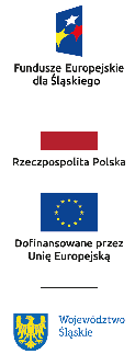 fundusze eropejskie,flaga polski, dofinansowano przez EU, województwo śląskie