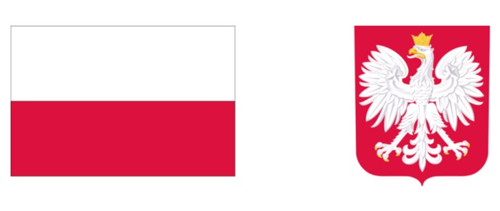 flaga Oolski i godło Polski